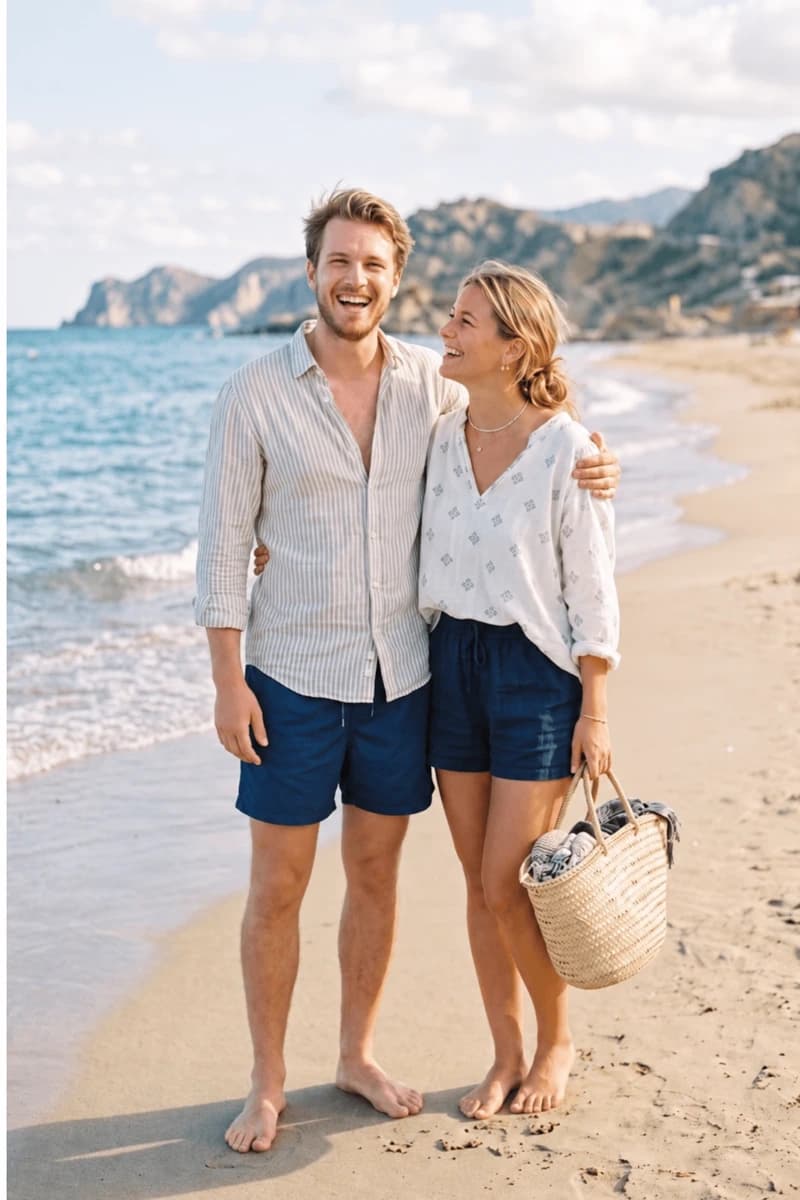Coastal couple after the requested people have been removed.