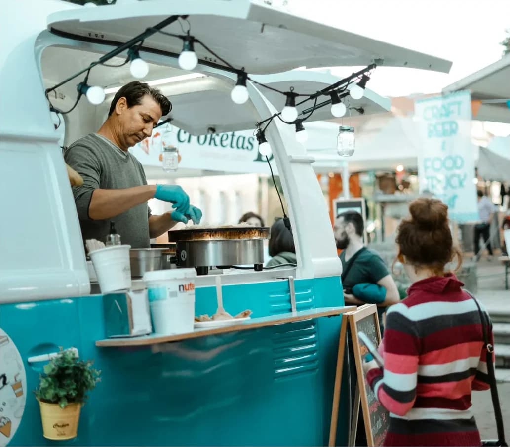 Food truck, original photo