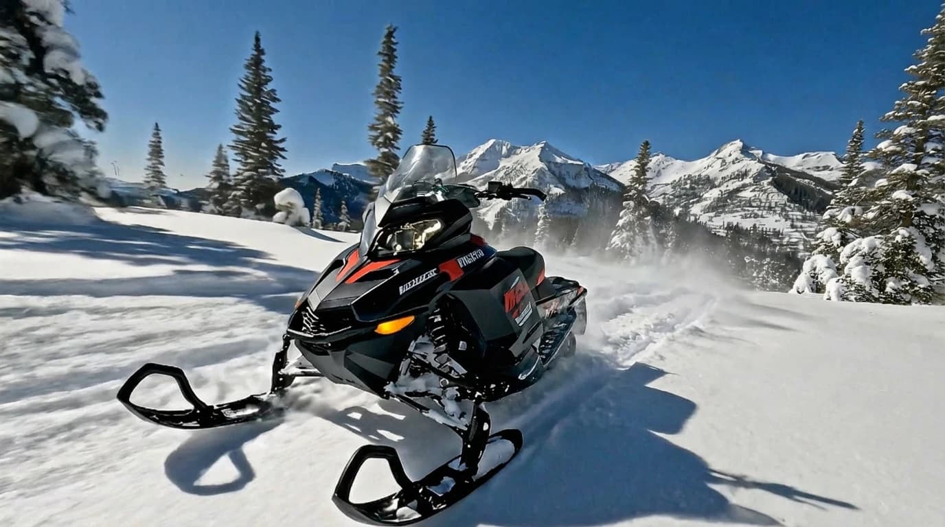 Snowmobile after the requested people have been removed.