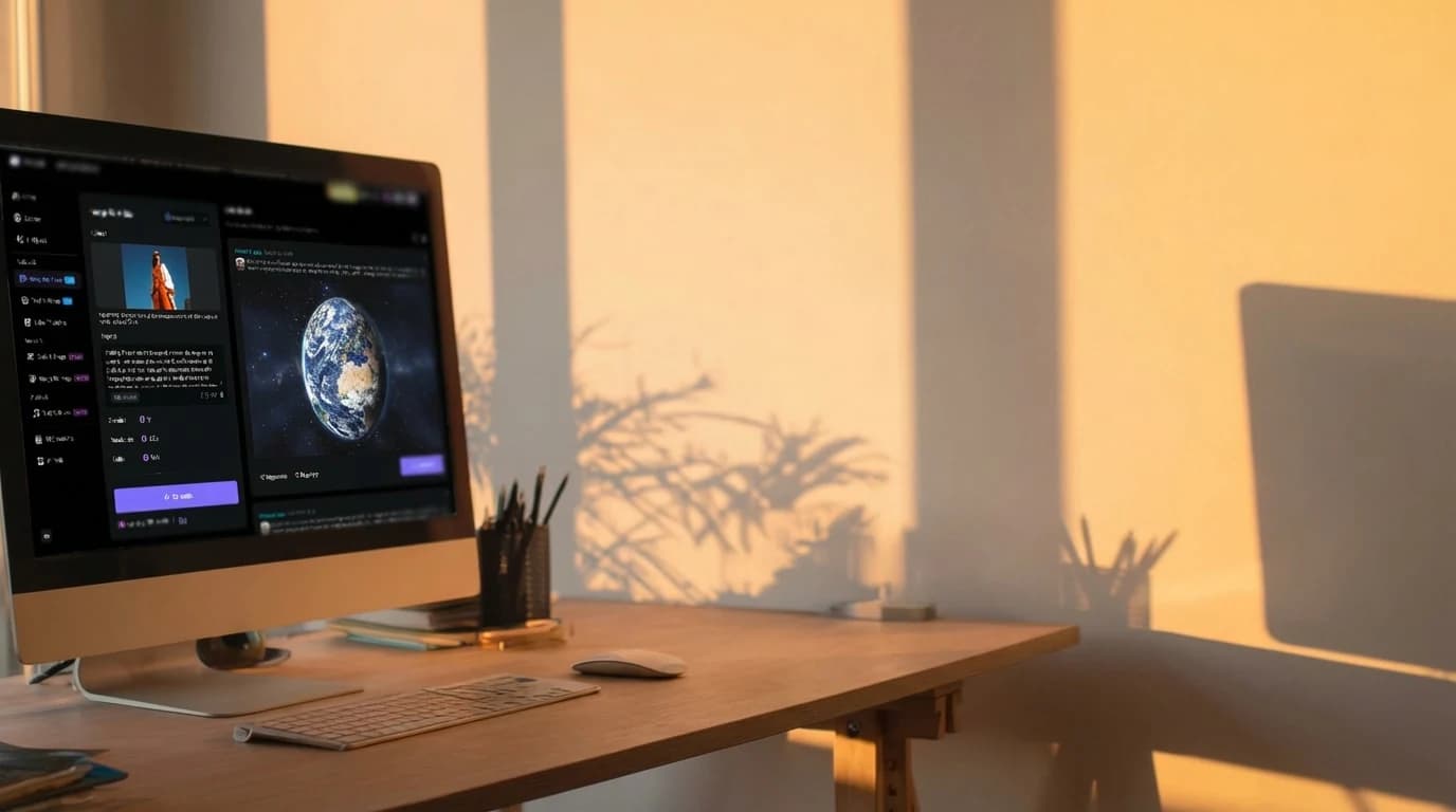 Sunlit workspace after the requested people have been removed.