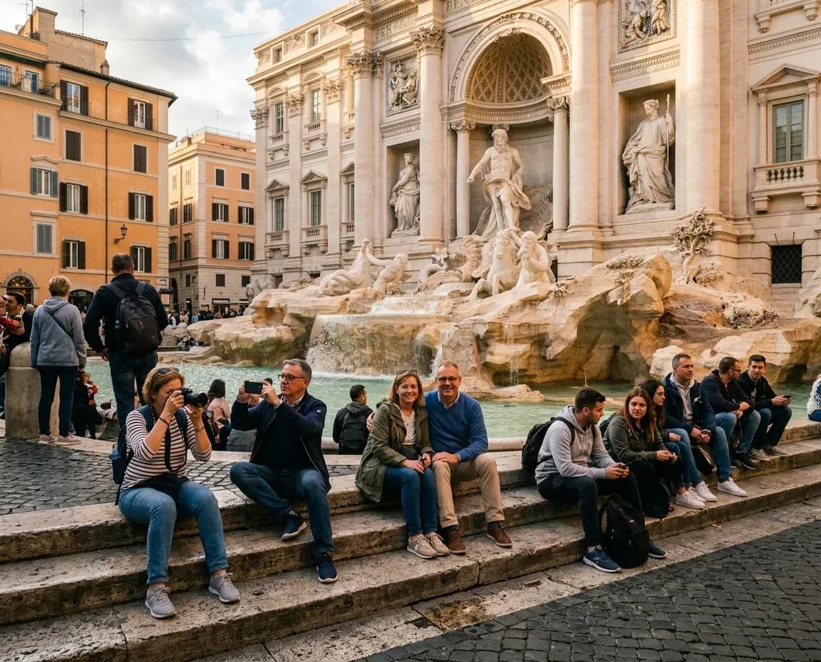 Trevi Fountain, original photo