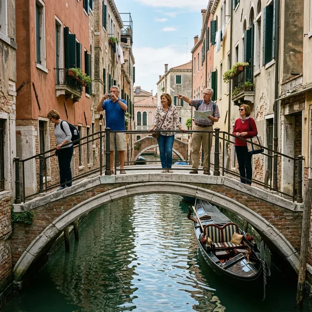 Venice canal, original photo
